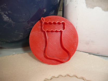 Christmas Stocking Cookie Stamp Embosser Made In USA PR5559