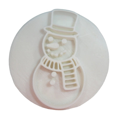 Snowman Christmas Cookie Stamp Embosser Made In USA PR5573