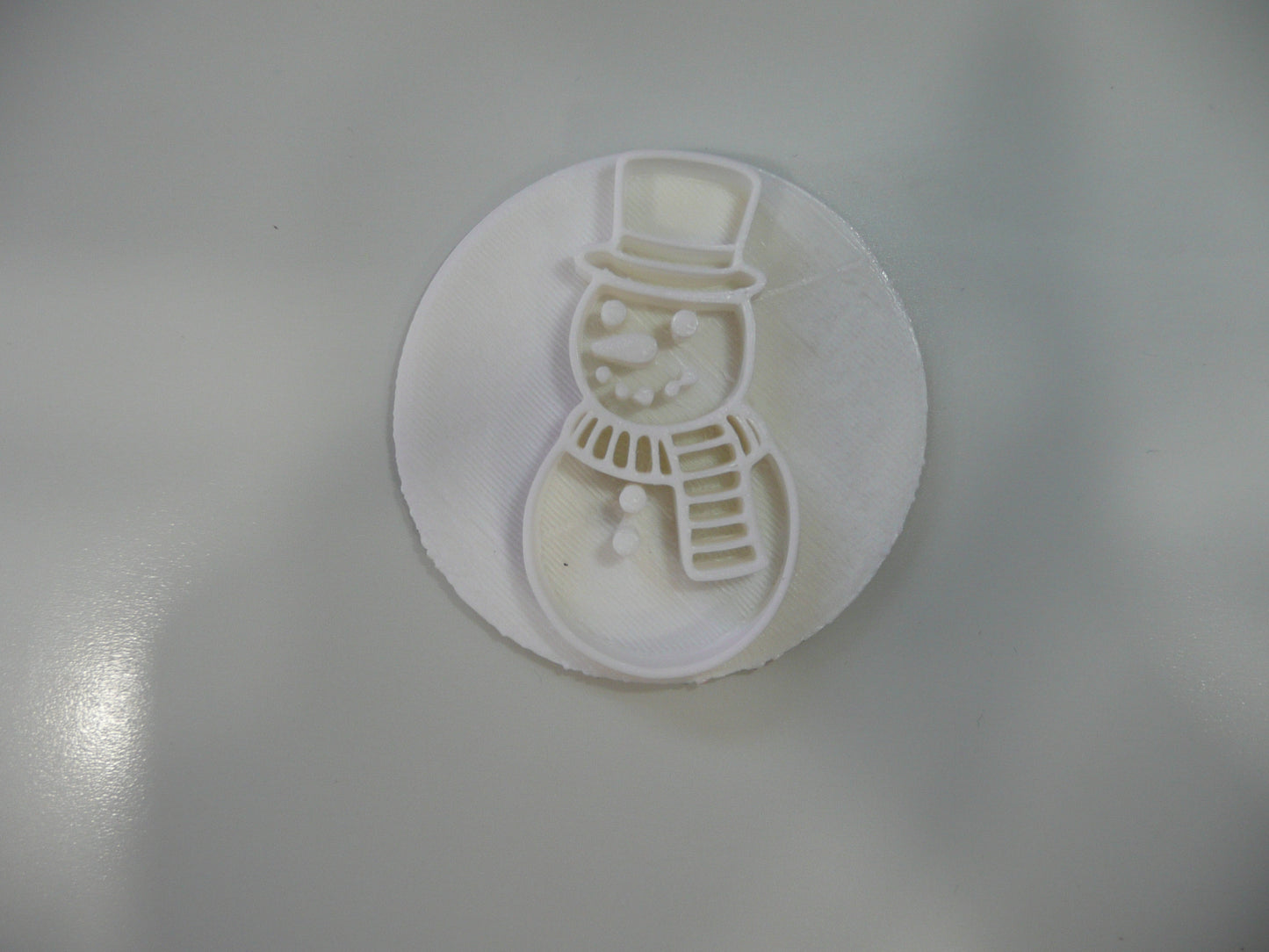 Snowman Christmas Cookie Stamp Embosser Made In USA PR5573