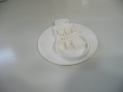 Snowman Christmas Cookie Stamp Embosser Made In USA PR5573