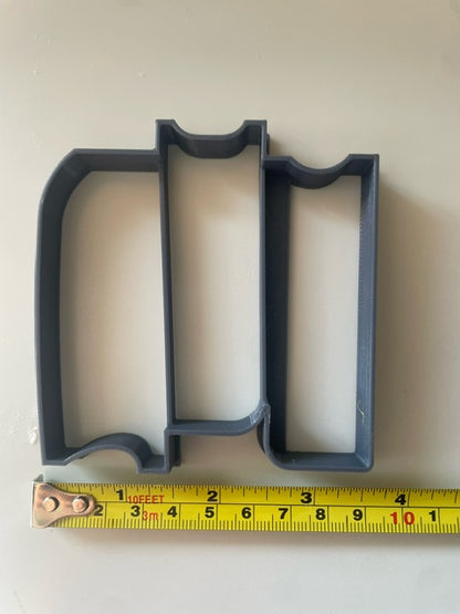 Stack of Books Detailed Cookie Cutter Made in USA PR5585