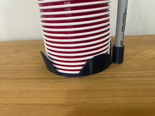 Plastic Party Red Solo Cup and Marker Holder - Black - Made in USA PR5594