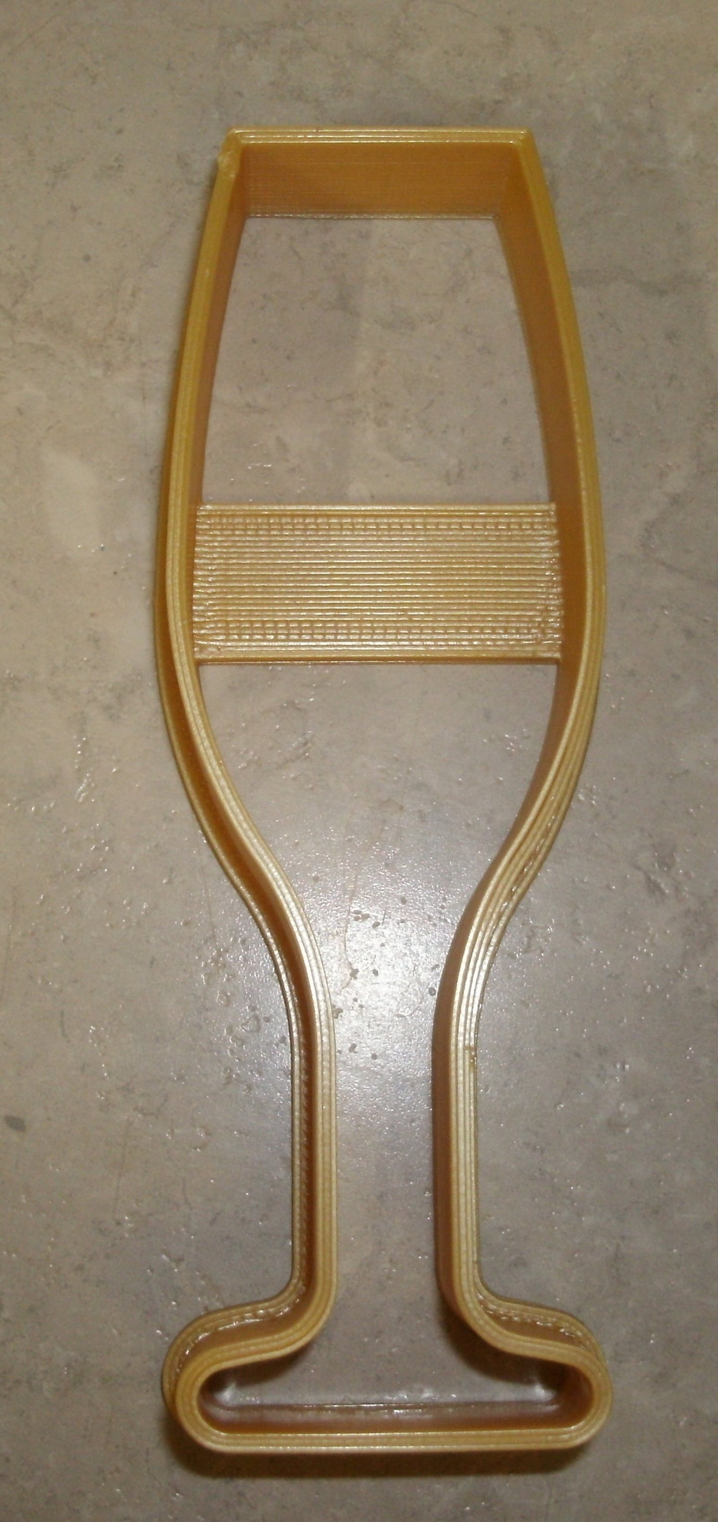 Champagne Sparkling Wine Cocktail Toasting Glass Cookie Cutter Made In USA PR560