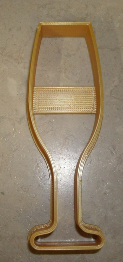 Champagne Sparkling Wine Cocktail Toasting Glass Cookie Cutter Made In USA PR560