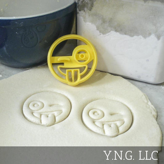 Winking Smiley Face Emoji Emoticon Smileys Cookie Cutter Made In USA PR561