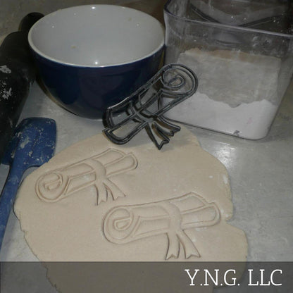 Diploma Roll Ribbon Award Graduation Cookie Cutter Made In USA PR565