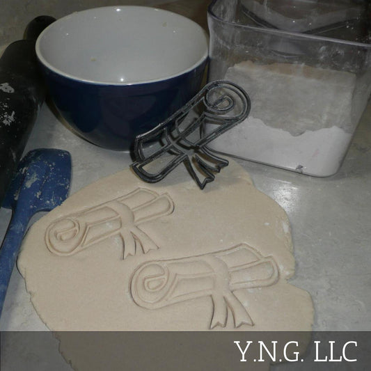 Diploma Roll Ribbon Award Graduation Cookie Cutter Made In USA PR565