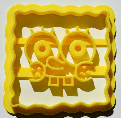 Inspired by Spongebob Squarepants Face Cookie Cutter Made In USA PR573