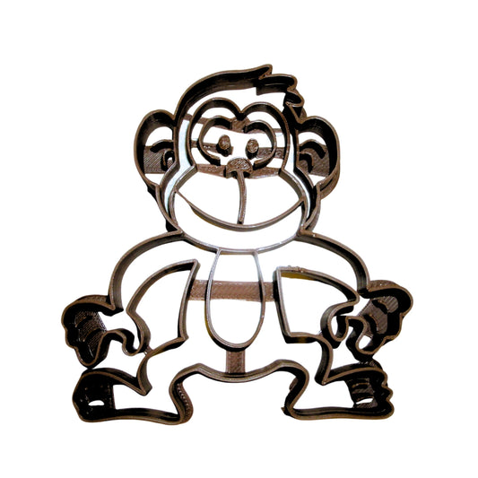 6x Monkey Animal Fondant Cutter Cupcake Topper 1.75 IN USA FD575
