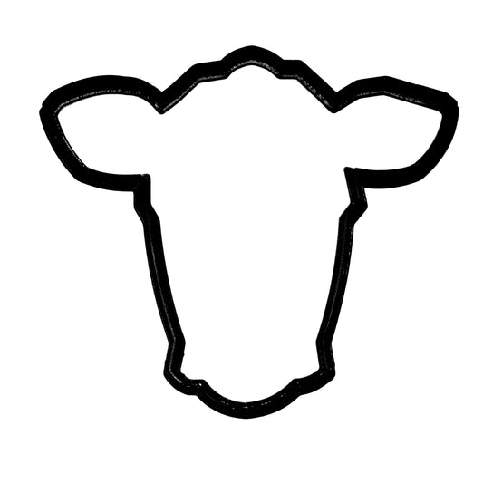 6x Cow Cattle Head Fondant Cutter Cupcake Topper 1.75 IN USA FD588