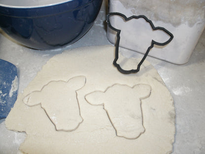 Cow Cattle Head Farm Animal Livestock Cookie Cutter Made in USA PR588