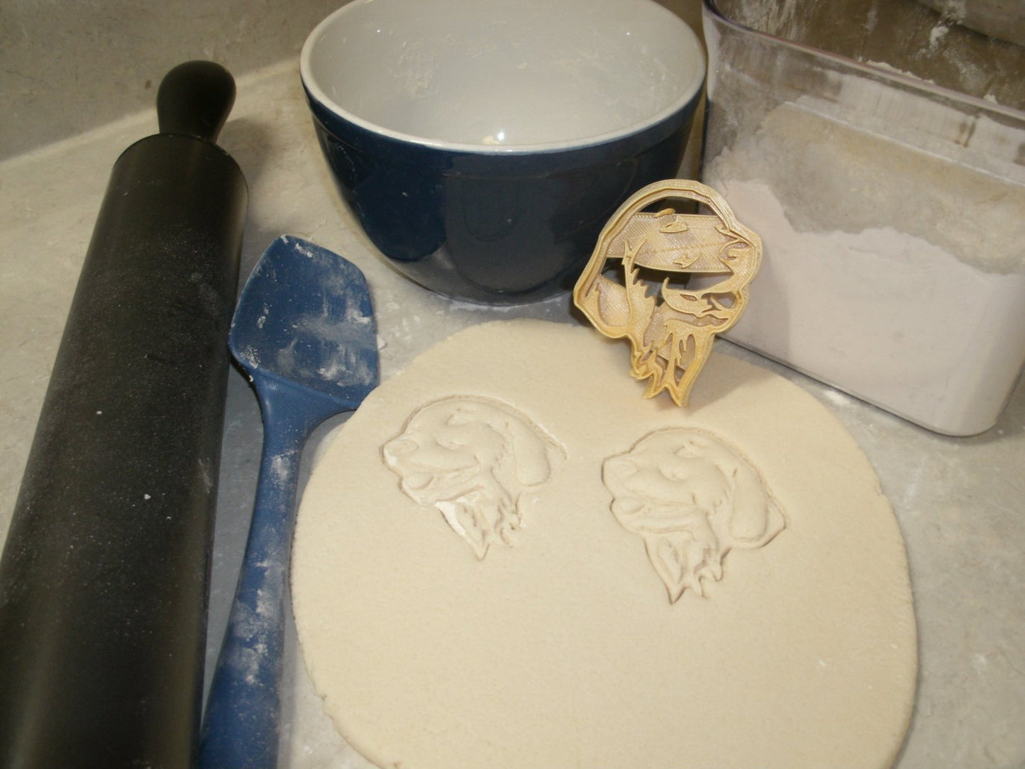 Golden Retriever Face Head Dog Pet Cookie Cutter Made In USA PR627