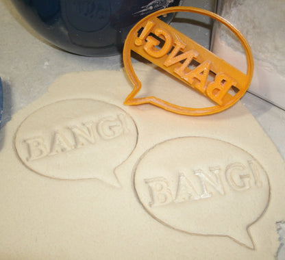 Word Balloon Bang Comic Books Cartoon Strips Cookie Cutter Made In USA PR637