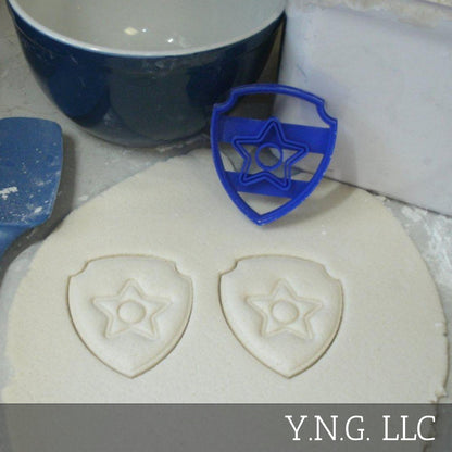 Chase Badge Shield Pup Tag Paw Patrol Cookie Cutter Made In USA PR657