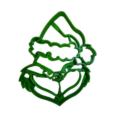 Grinch Head Dr Seuss Christmas Cartoon Cookie Cutter Made In USA PR682