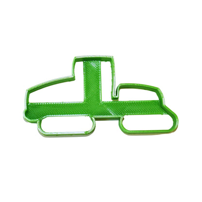 6x Green Tractor Fondant Cutter Cupcake Topper 1.75 IN USA FD700