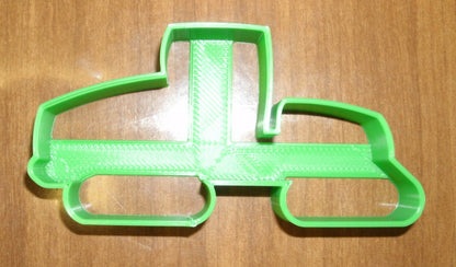 6x Green Tractor Fondant Cutter Cupcake Topper 1.75 IN USA FD700