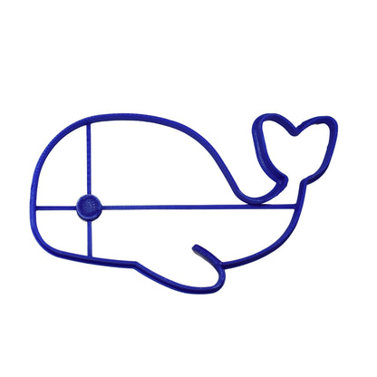 6x Whale Ocean Sea Fondant Cutter Cupcake Topper 1.75 IN USA FD703