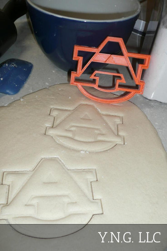 University Of Auburn UA Letters Alabama Tigers Cookie Cutter Made In USA PR704