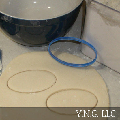 Oval Frame Shape Outline Cookie Cutter Baking Tool Made In USA PR710