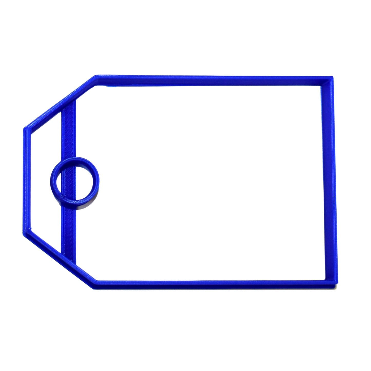 Hanging Gift Price Luggage Tag Shape Cookie Cutter Made In USA PR711