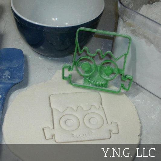 Frankenstein Monster Face Halloween Book Cookie Cutter Made In USA PR716
