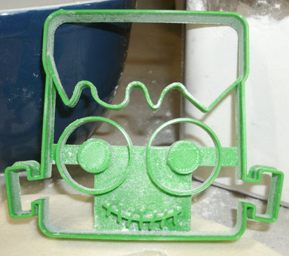 Frankenstein Monster Face Halloween Book Cookie Cutter Made In USA PR716