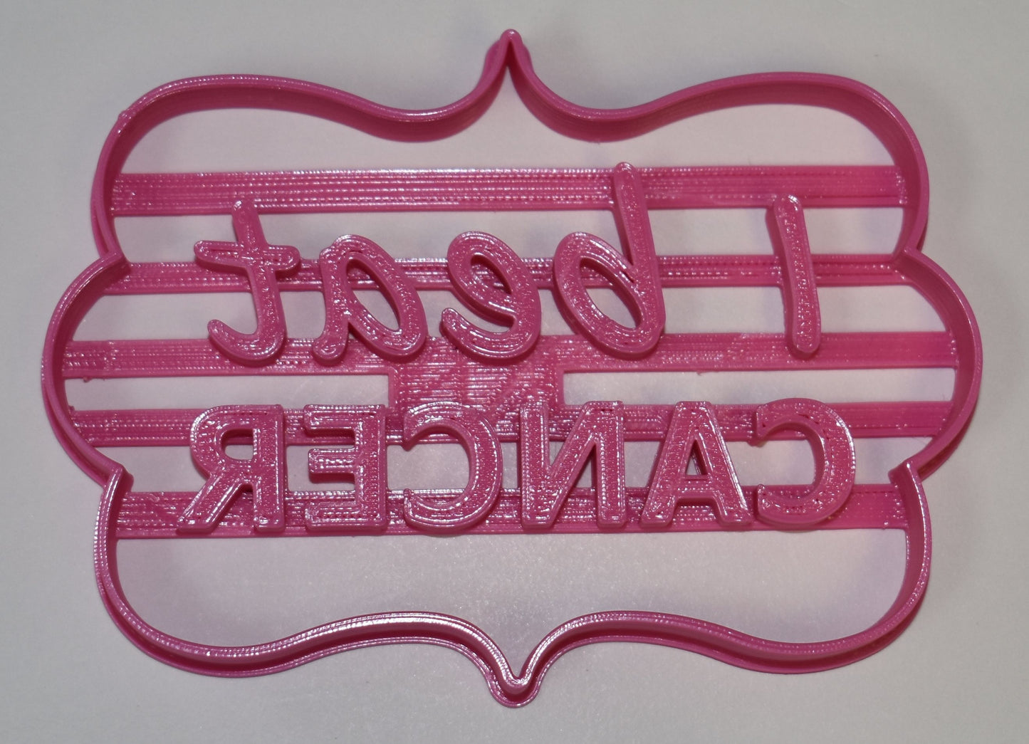 I Beat Cancer Survivor Remission Celebration Cookie Cutter Made In USA PR727