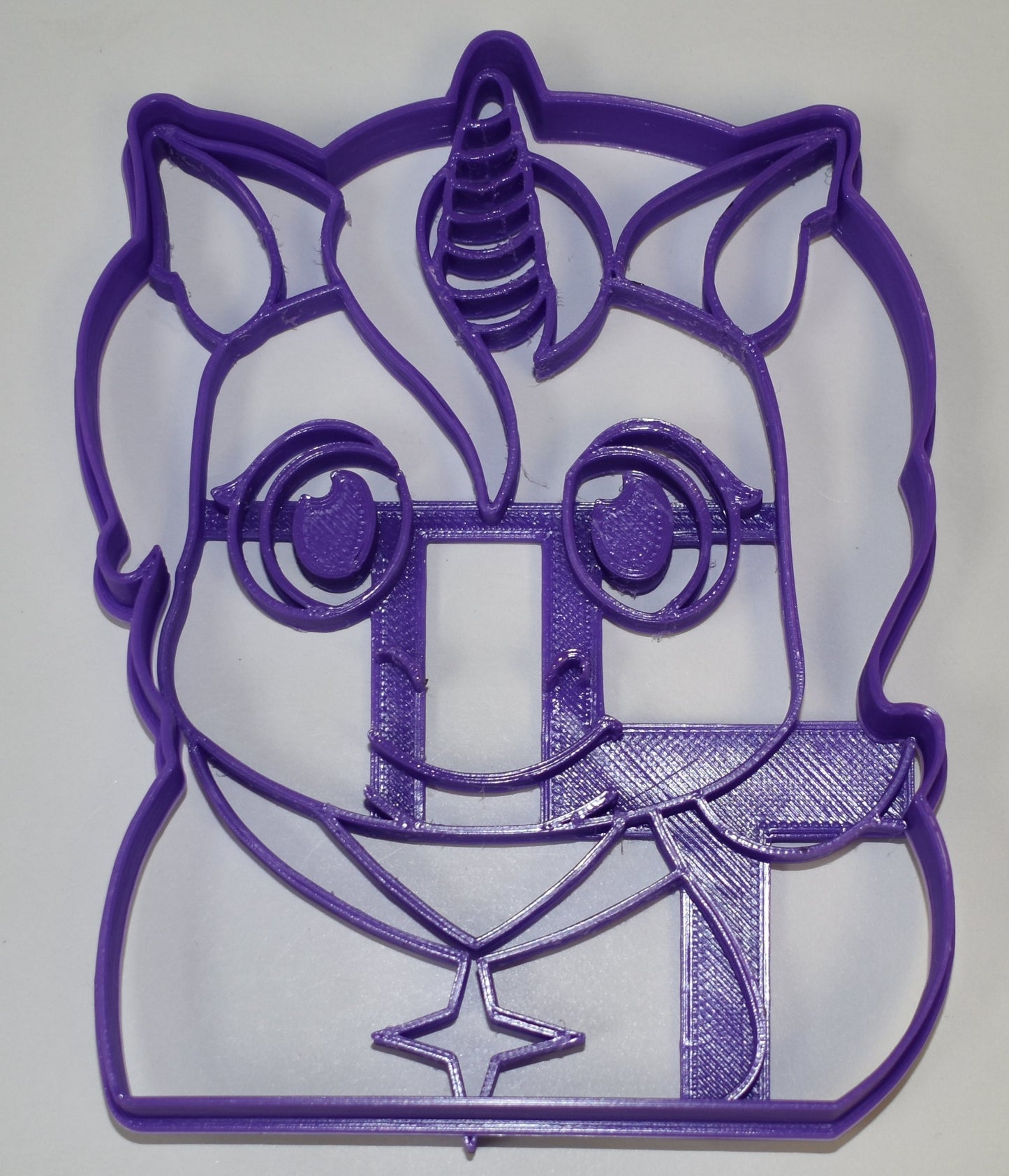 Unicorn Face Detailed Set of 2 Cookie Stamp and Outline Cutter Made In USA PR743