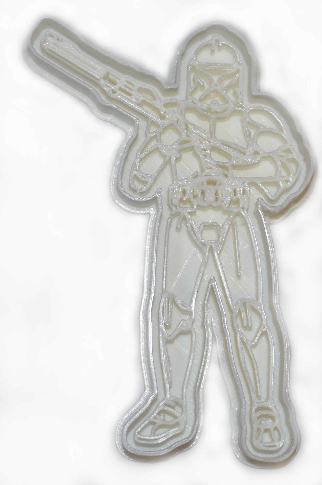 6x Clone Trooper Fondant Cutter Cupcake Topper 1.75 IN USA FD749