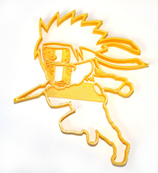 6x Chibi Naruto Fondant Cutter Cupcake Topper 1.75 IN USA FD752