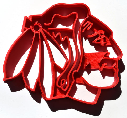 6x Chicago Blackhawks Fondant Cutter Cupcake Topper 1.75 IN USA FD753