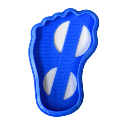 6x Baby Foot Outline Fondant Cutter Cupcake Topper 1.75 IN USA FD76