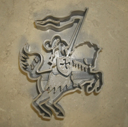Knight on Horse with Lance Cookie Cutter Made In USA PR775