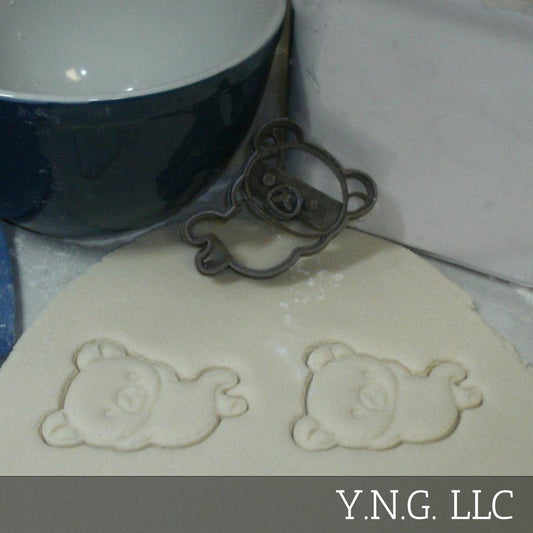 Teddy Bear Laying Down Relaxing Cookie Cutter Made In USA PR778
