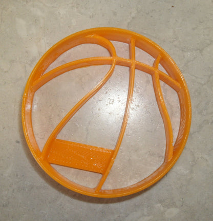 6x Basketball Ball Fondant Cutter Cupcake Topper 1.75 IN USA FD812