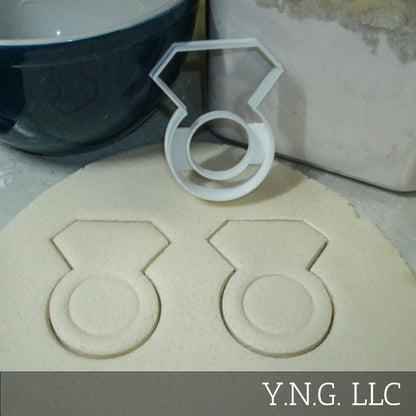 Diamond Ring Engagement Wedding Bridal Shower Cookie Cutter Made In USA PR824