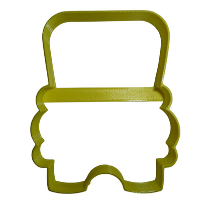 School Yellow Bus Front View Outline Cookie Cutter Made In USA PR836