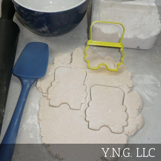 School Yellow Bus Front View Outline Cookie Cutter Made In USA PR836