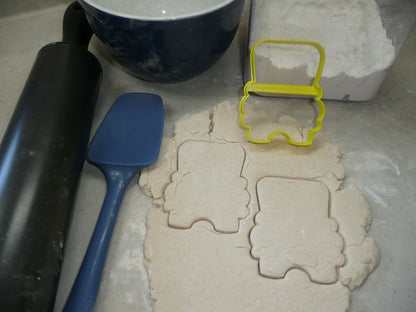 School Yellow Bus Front View Outline Cookie Cutter Made In USA PR836