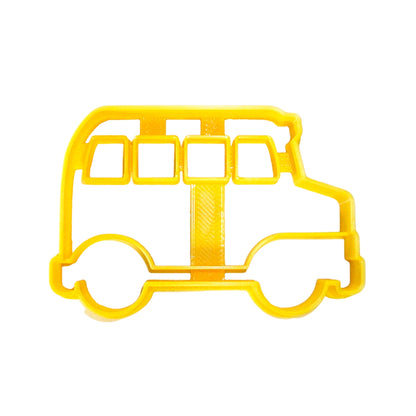 School Yellow Bus Side View Outline Cookie Cutter Made In USA PR837