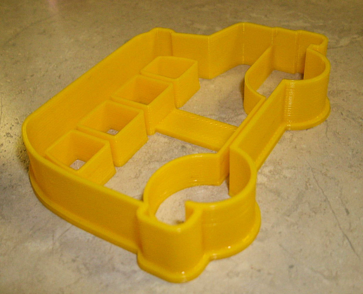 School Yellow Bus Side View Outline Cookie Cutter Made In USA PR837