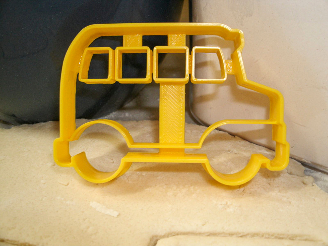 School Yellow Bus Side View Outline Cookie Cutter Made In USA PR837