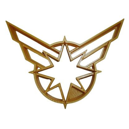 Captain Marvel Superhero Logo Comic Book Cookie Cutter Made In USA PR846