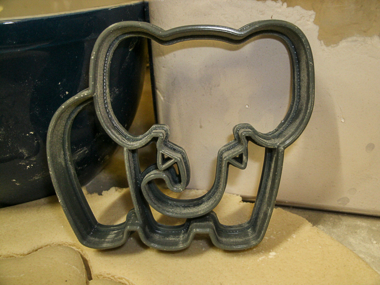 Elephant With Trunk Tusk Safari Animal Cookie Cutter Made In USA PR879