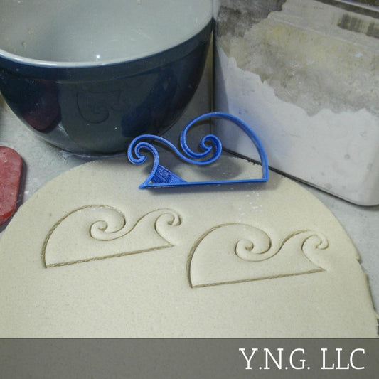 Ocean Waves Outline Beach Lake Sea Surf Cookie Cutter Made In USA PR891