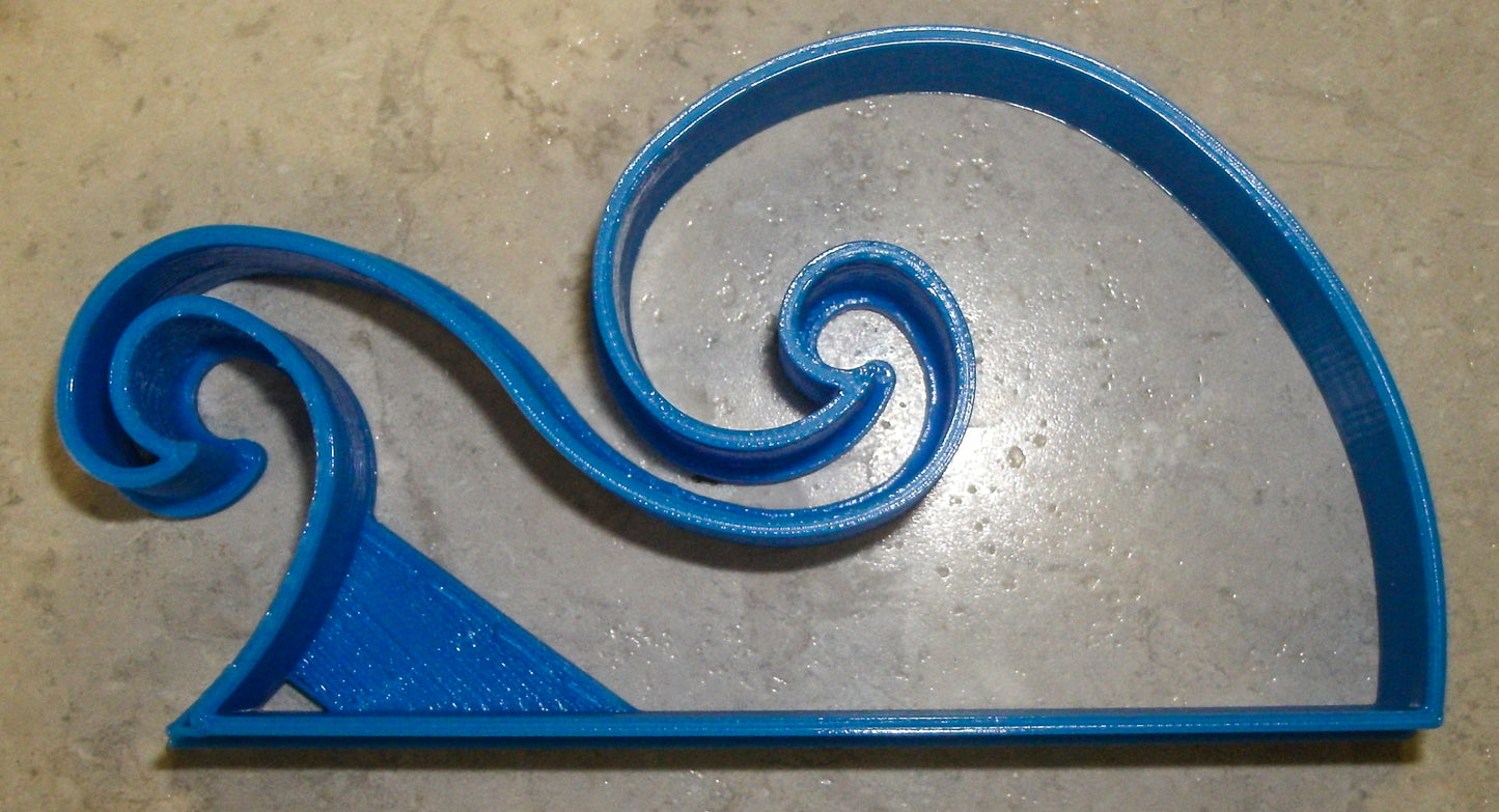 Ocean Waves Outline Beach Lake Sea Surf Cookie Cutter Made In USA PR891