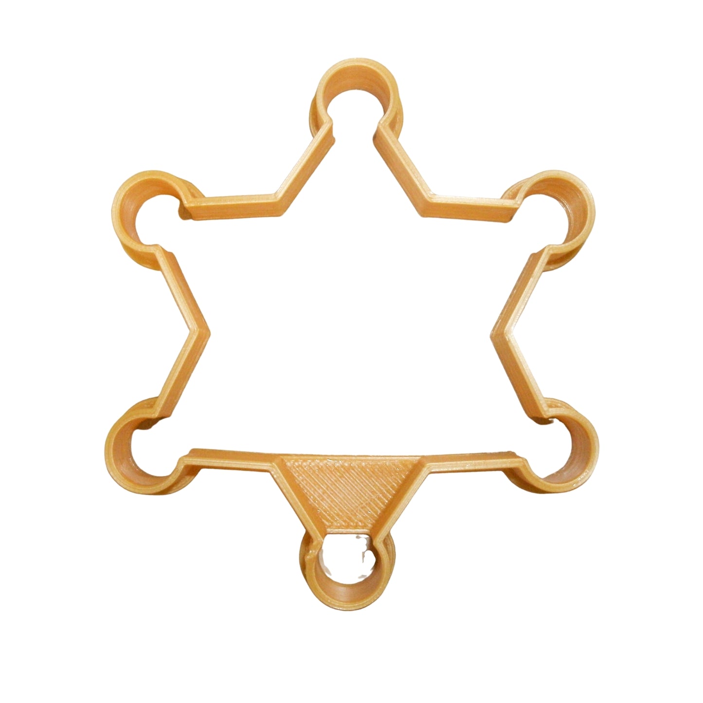 Sheriff Badge 6 Point Star Lawman Wild West Cookie Cutter Made In USA PR892