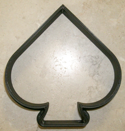 Black Spade Playing Cards Suits Game Cookie Cutter Made In USA PR899