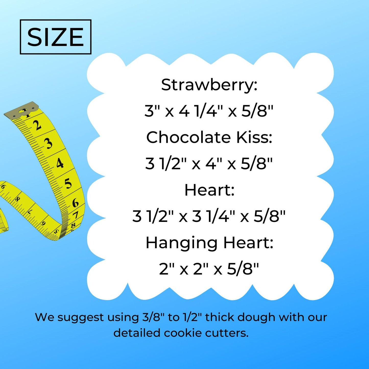 Love Is Sweet Valentine Set Of 4 Cookie Cutters Made In USA PR9010